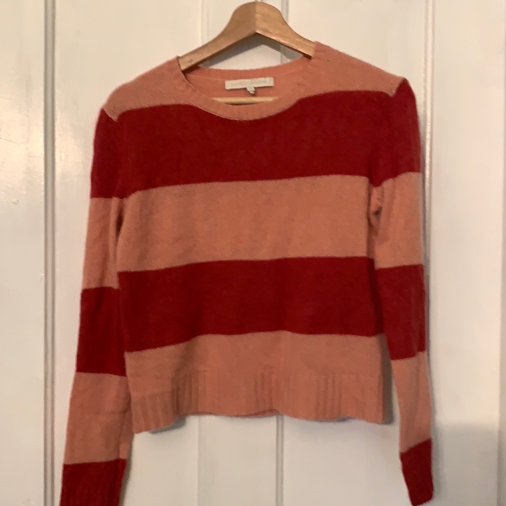 NakedCashmere Pink Striped Sweater XS